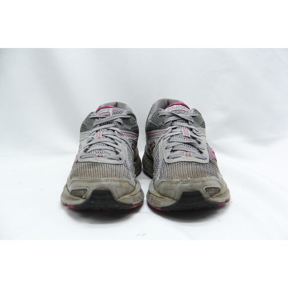 Saucony Running Shoes Womens Sz 8.5 Cohesion Grid Sneakers Gray Pink Gym Hiking - Picture 4 of 8